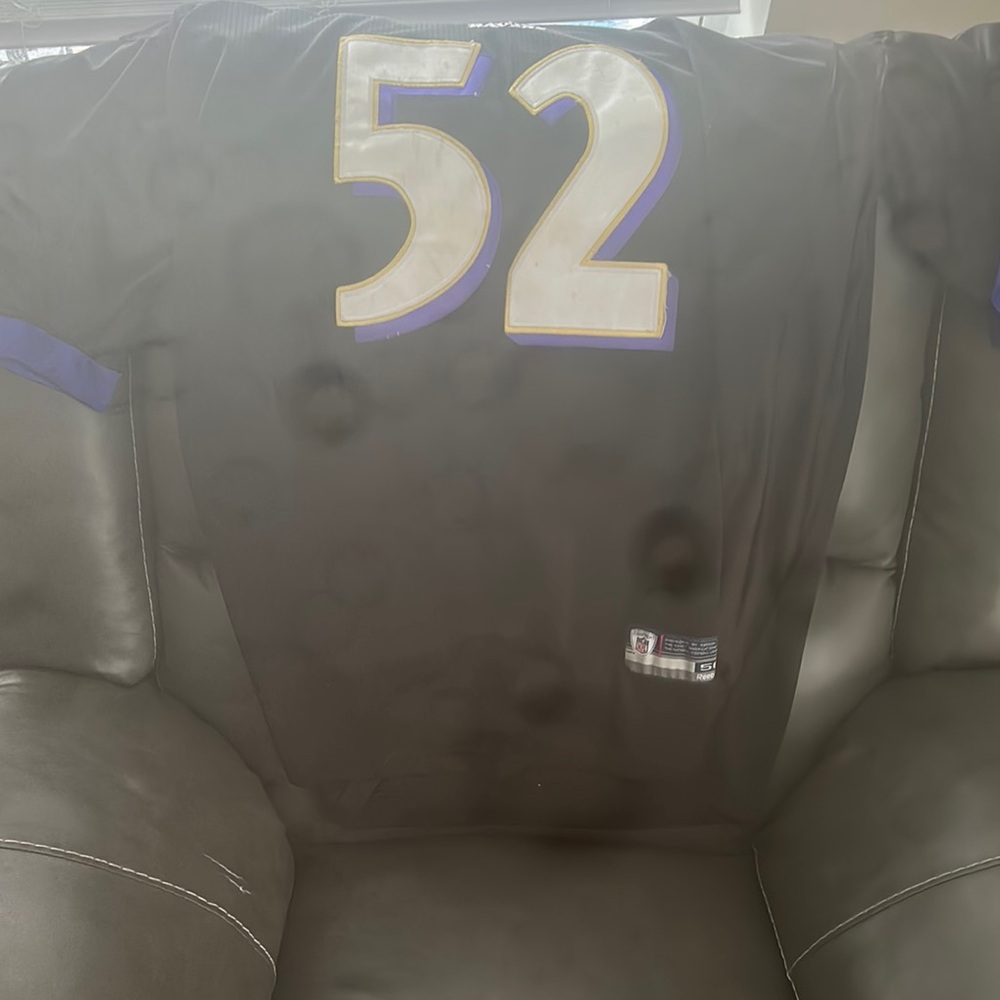 Bold Purple Accented Black Sports Jersey ray lewis ravens jersey